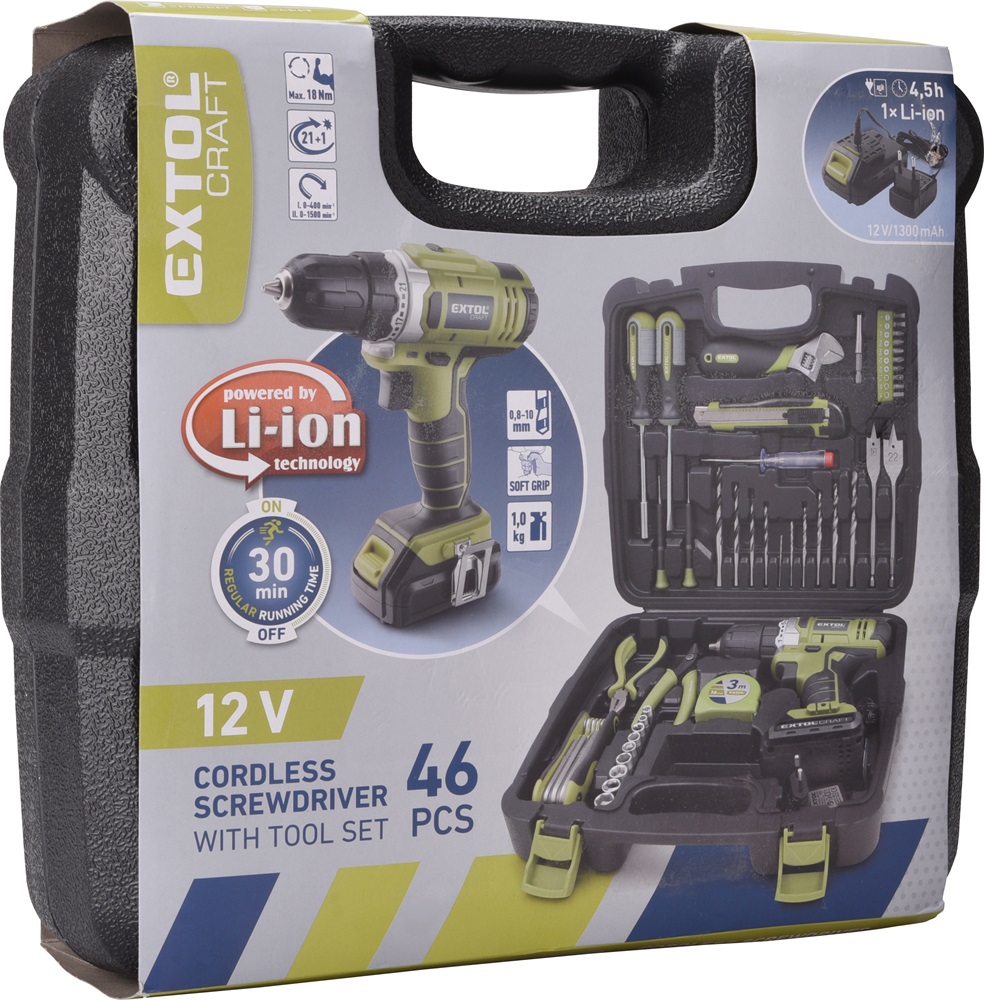 AKKUS FÚRÓCSAVAROZÓ, 12V